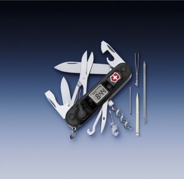 1.3705.VT3 Swiss Army knife VOYAGER, black transl