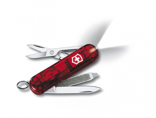 0.6228.T pocket knife SWISSLITE, red translucent